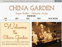 Tablet Screenshot of chinagardenmo.com